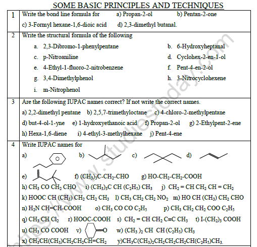 cbse-class-11-chemistry-some-basic-principles-and-techniques-worksheet